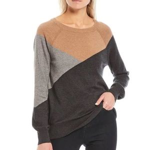 NWT Prana Havaar Merino Wool Blend Crewneck Colorblock Sweater Size XS